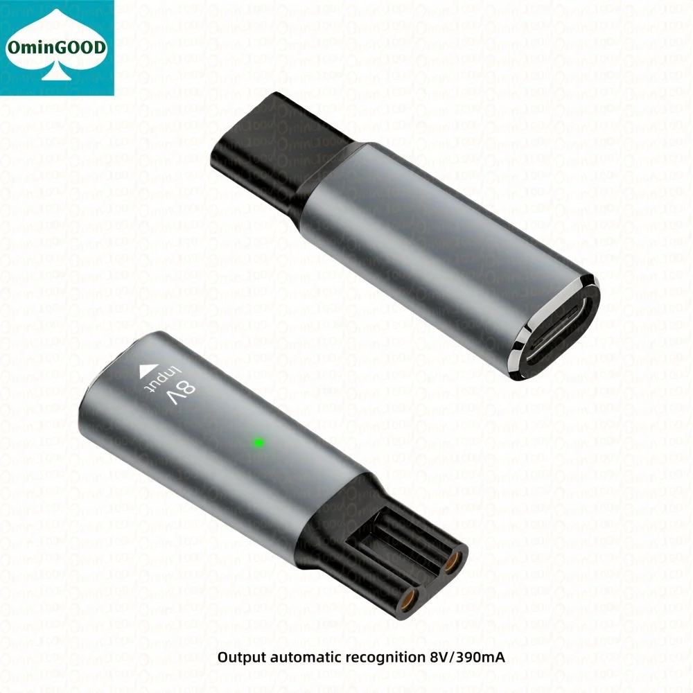 

Адаптер зарядного устройства для бритвы 8 В Type-C, подходит для бритвы Philips QP2530 HQ6095 FT688 и других серий, с индикатором зарядки