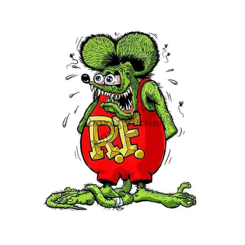 Rat Fink Terror Exaggeration Creative Stickers Car Motorcycle Racing Helmet Laptop Trunk Body Car Window Surfboard Vinyl Decals