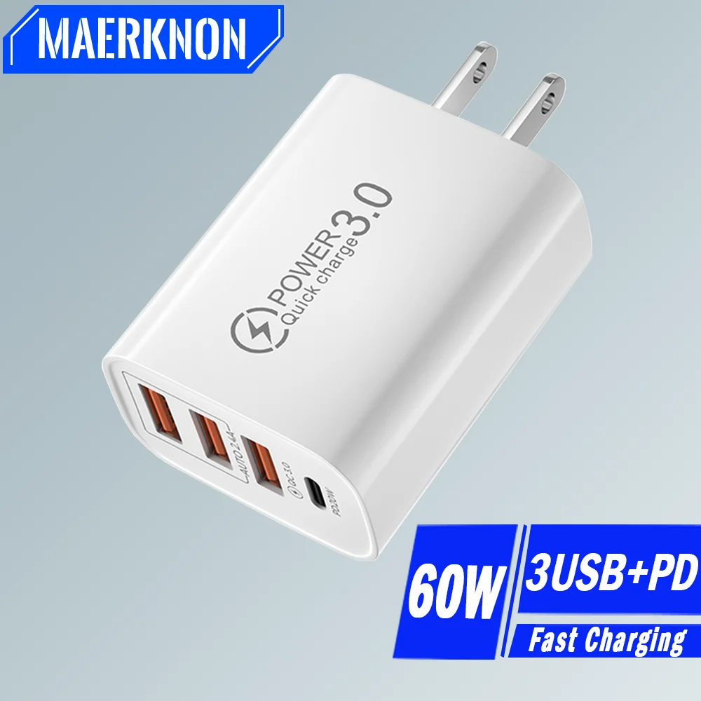 60W Usb Charger 4 P…