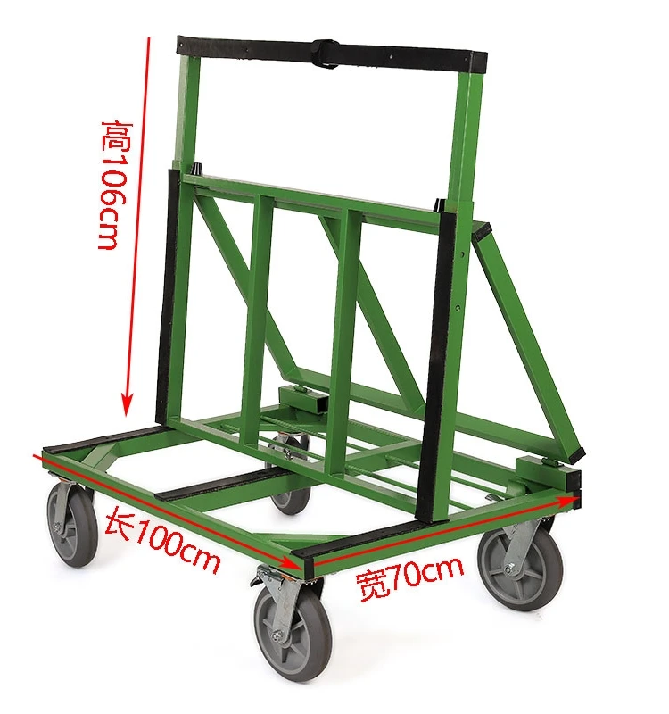 Foldable telescopic doors and windows, plate handling artifact, heavy duty silent wheel, transfer material cart