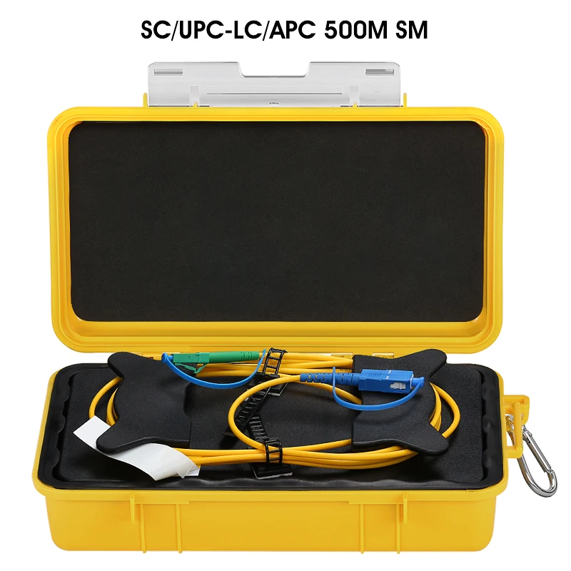 SC/UPC-LC/APC OTDR Zone Eliminator Fiber Ringen Glasvezel 500M 1Km 2Km OTDR Launch kabel Box SM 1310/1550nm
