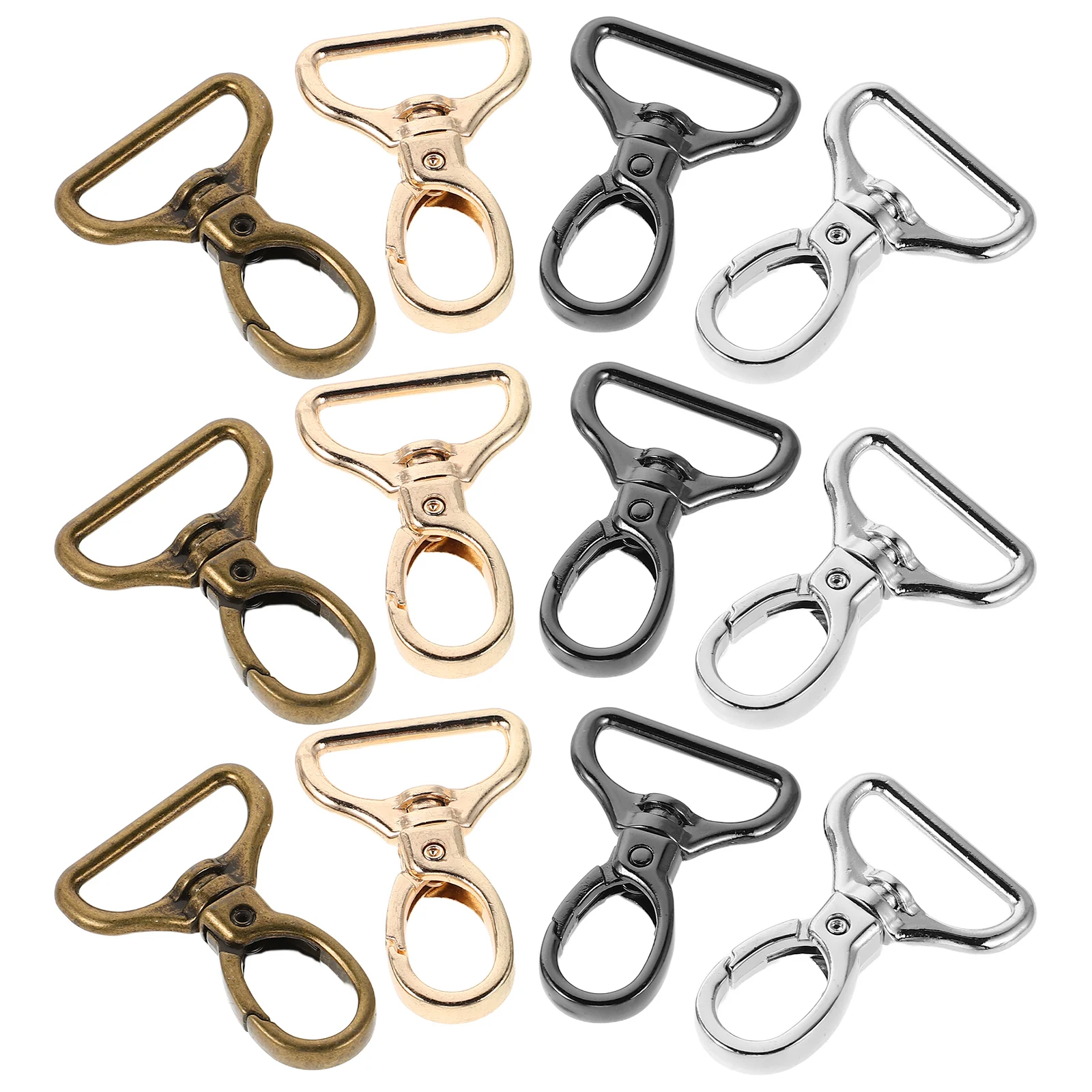 

16pcs Swivel Lobster Claw Clasps 25Mm Metal Keychain Hooks Rotatable Snap Buckles For Bags Jewelry Diy Accessories Large Durable