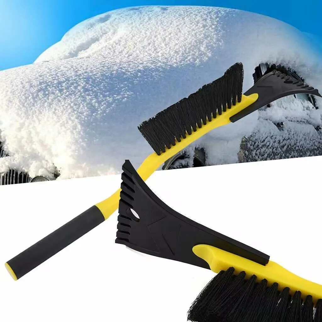 

2 In 1 Ice Scraper with Brush for Car Windshield Snow Remove Frost Broom Cleaner