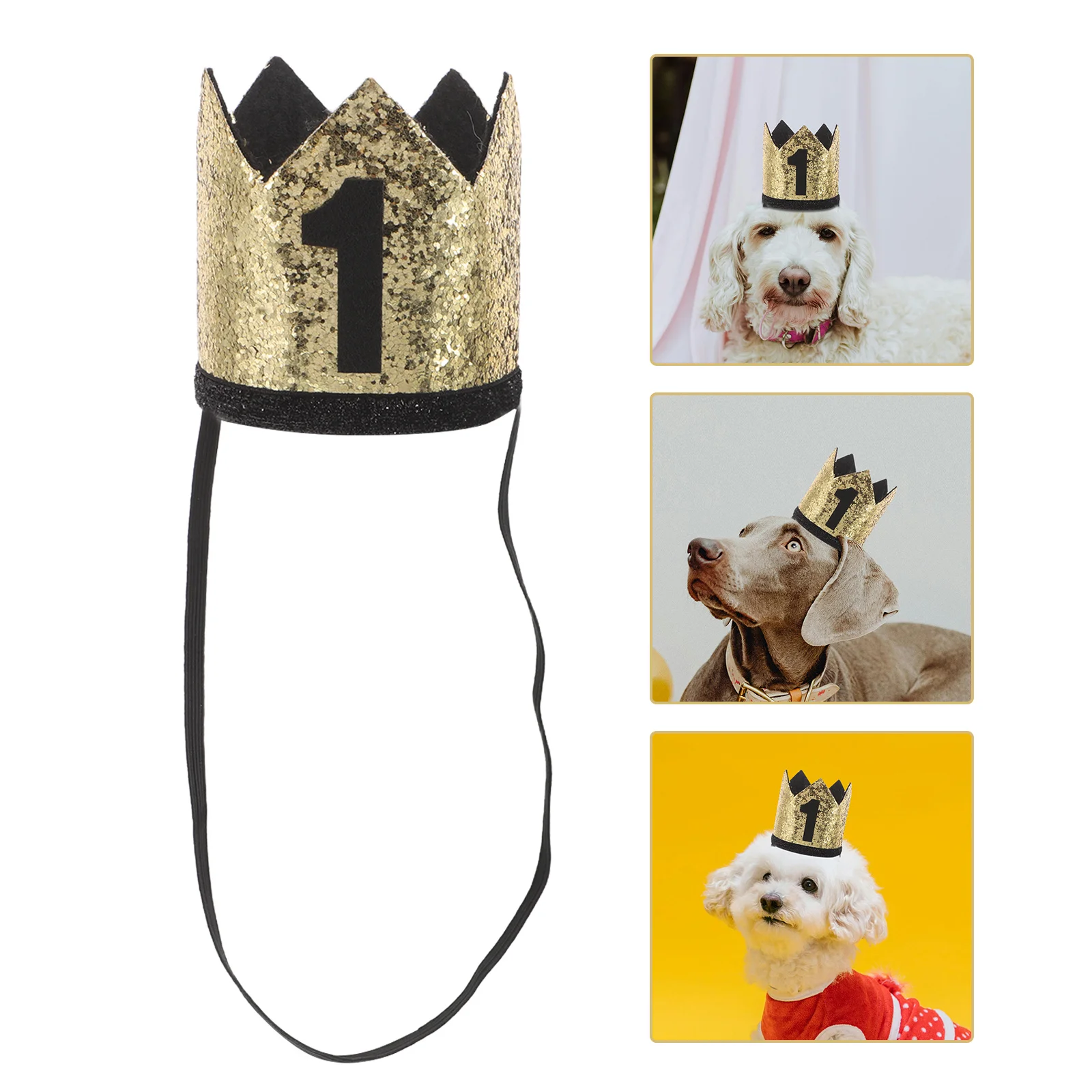 

Pet Birthday Hat Small Dog Cat Kitten Party Crown Lightweight Reusable Fun Decoration For Birthday Celebration Dog Party