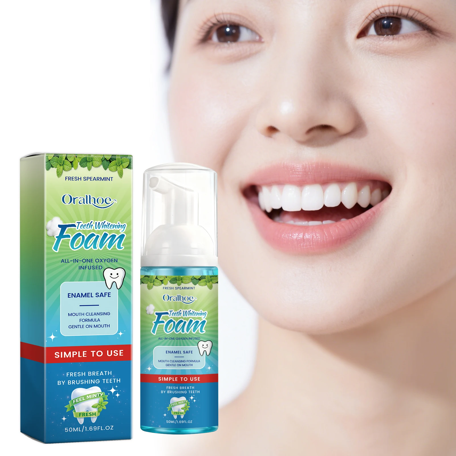 Tooth Cleaning Mousse, Gentle Ingredients Care for The Mouth, Teeth Odor, Clean and Refreshing Teeth