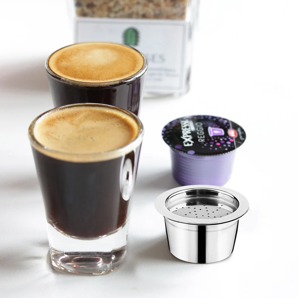 Upgrade K fee Refillable Verismo Capsule For ALDI Expressi Refillable Coffee Capsule Pod Filters Stainless Steel Cafeteira