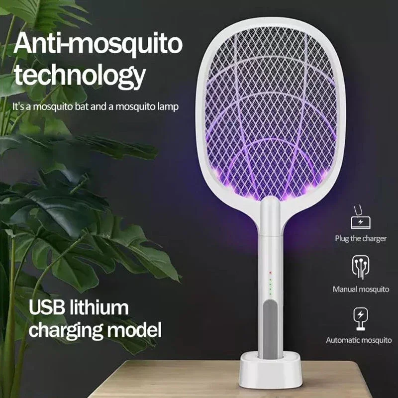 

Rechargeable Lithium Battery Mosquito Repellent Mosquito Pat Lamp Mosquitos Repellent Insect Protection Sleep Household