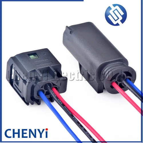 Imagen 2 del producto Conector del sensor de radar inverso automático de 3 pines sensor de presión de combustible enchufe del sensor de temperatura del agua 1- 967642 -1 1- 967082 -1 Para BMW Benz