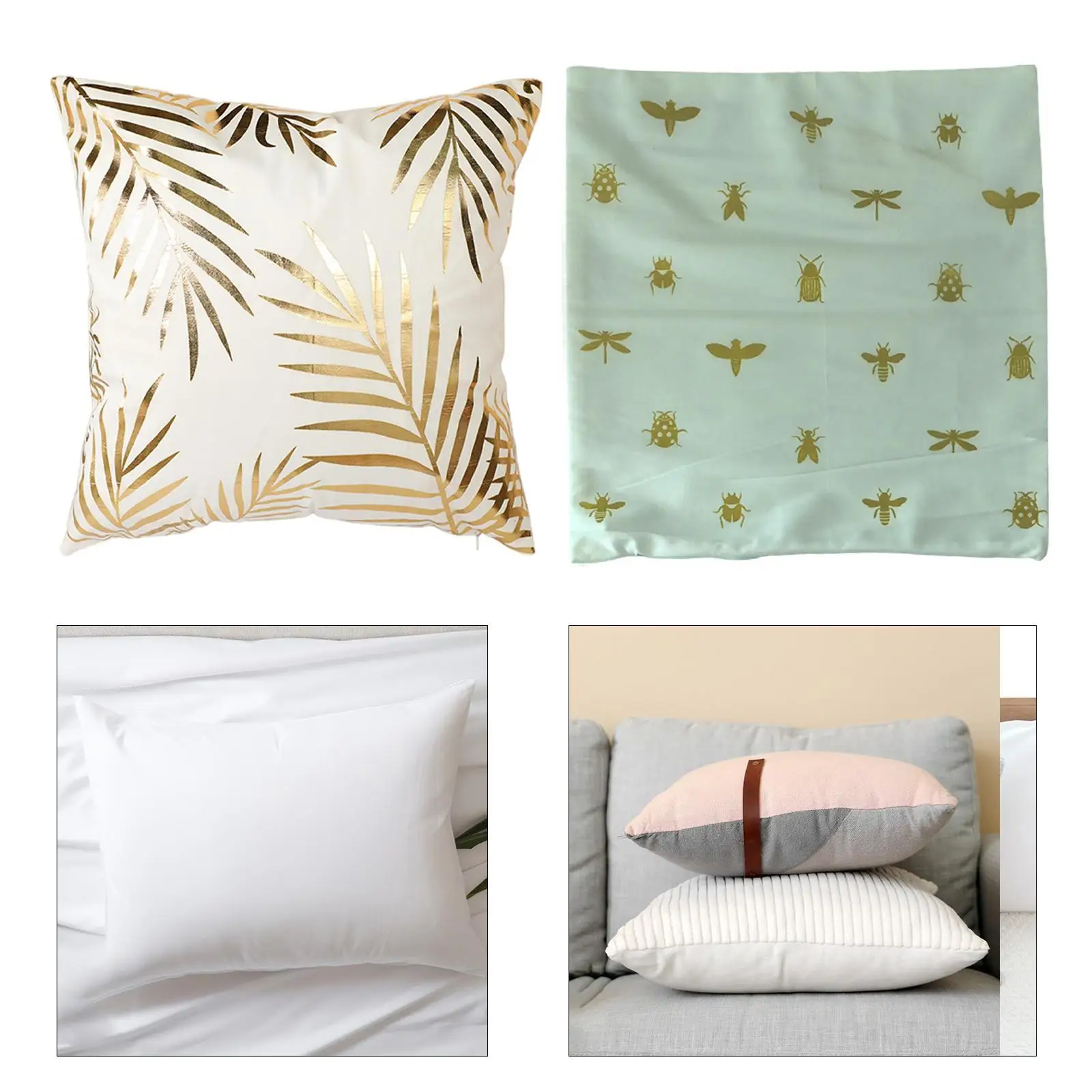 Pillow Cover 45cm x 45cm Square Easy to Use Decorative Pillow Case Cushion Cover for Winter Living Room Sofa Farmhouse Bedroom