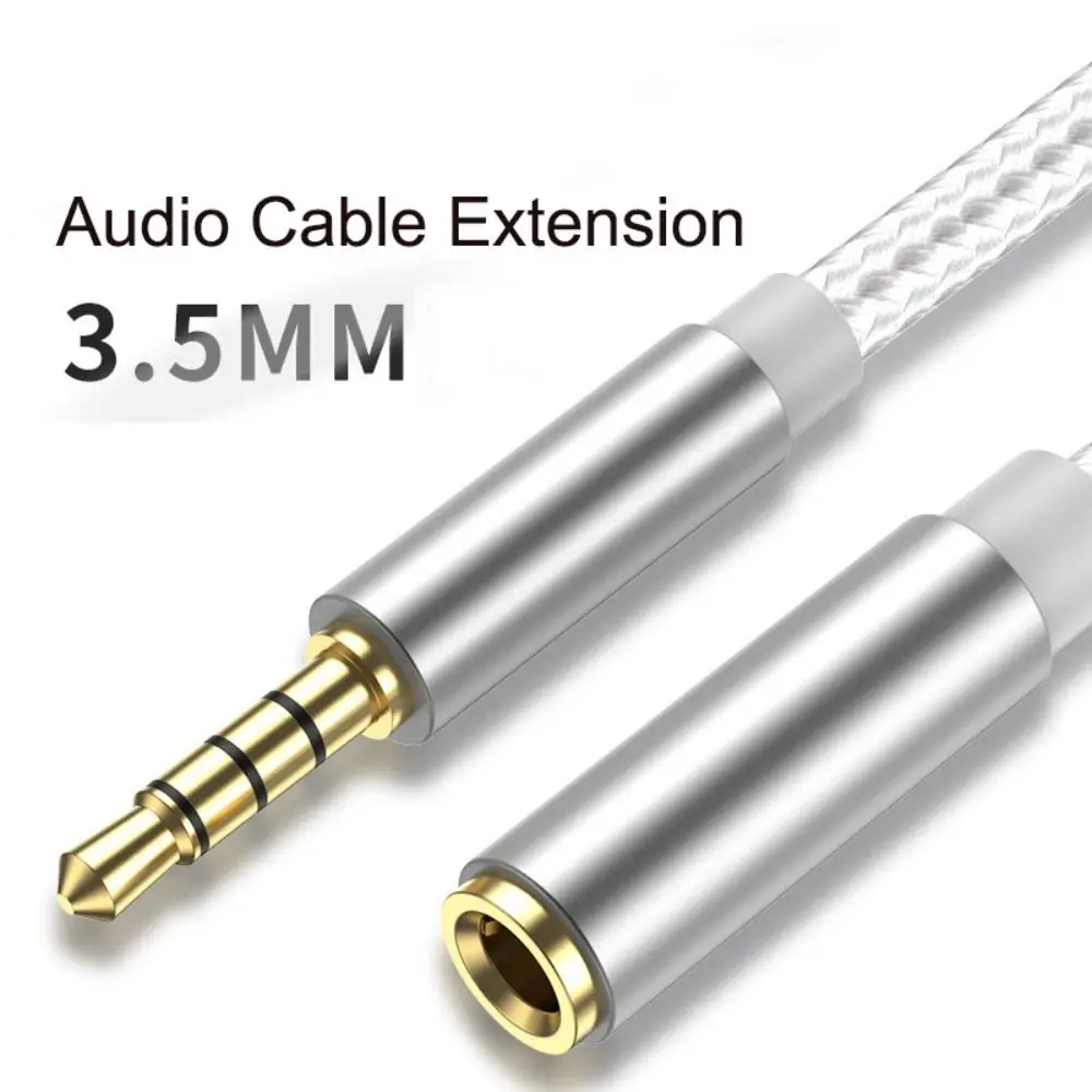 Kabel audio AUX Jack 3,5 mm do słuchawek komputerowych Przedłużacz audio przeciwzakłóceniowy Przedłużacz głośnika