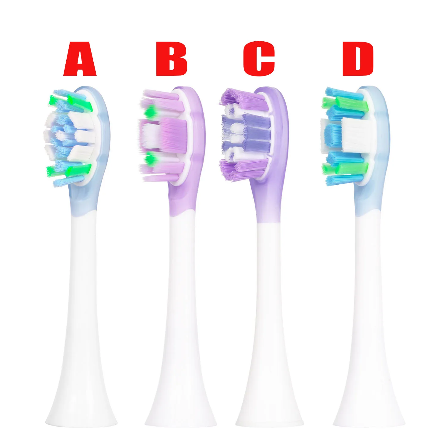 For Mijia T301 T302 T501 T501C MES605 MES608 MES609/610 Sonic Electric Toothbrush Replacement Head DuPont Soft Bristle Nozzles