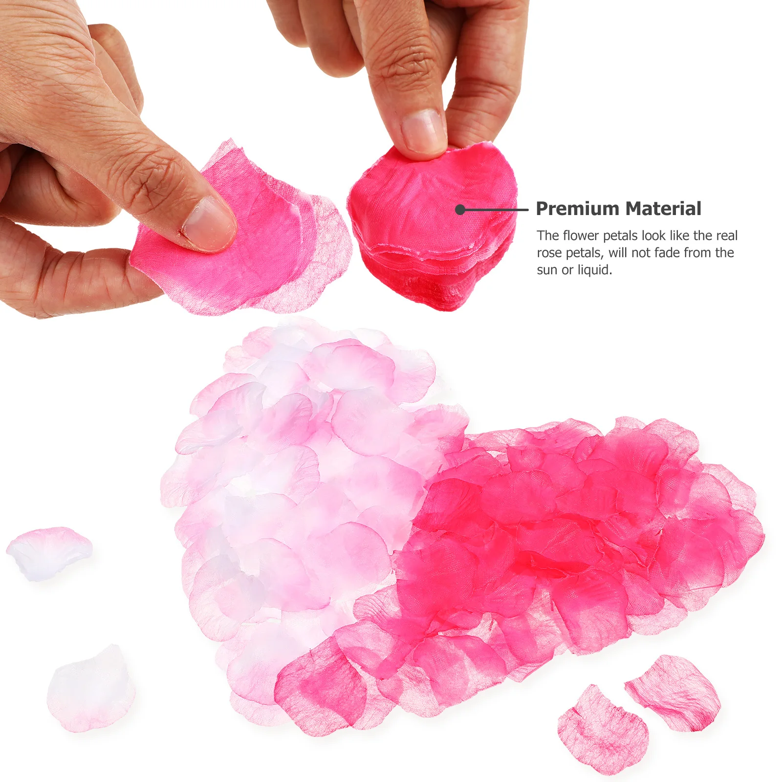 결혼식을 위한 2000개 실크 꽃잎 인공 장미 꽃잎 분리형 가짜 꽃잎 DIY 장식 생생한 테이블 센터피스