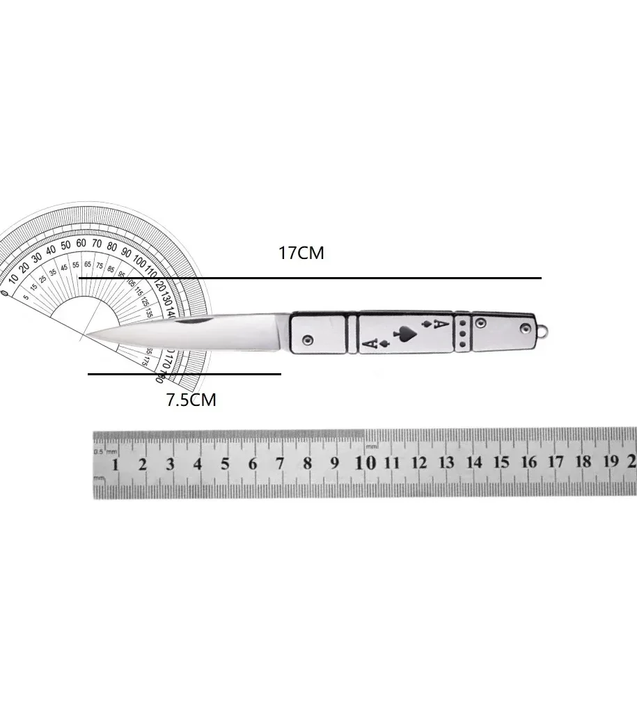 2024 Outdoor folding knife, portable fruit knife, multi-functional self-defense sharp folding knife, key chain knife