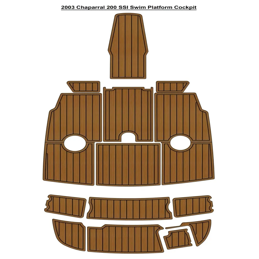 

2003 Chaparral 200 SSI Swim Platform Cockpit Pad Boat EVA Teak Deck Floor Mat SeaDek MarineMat Style Self Adhesive