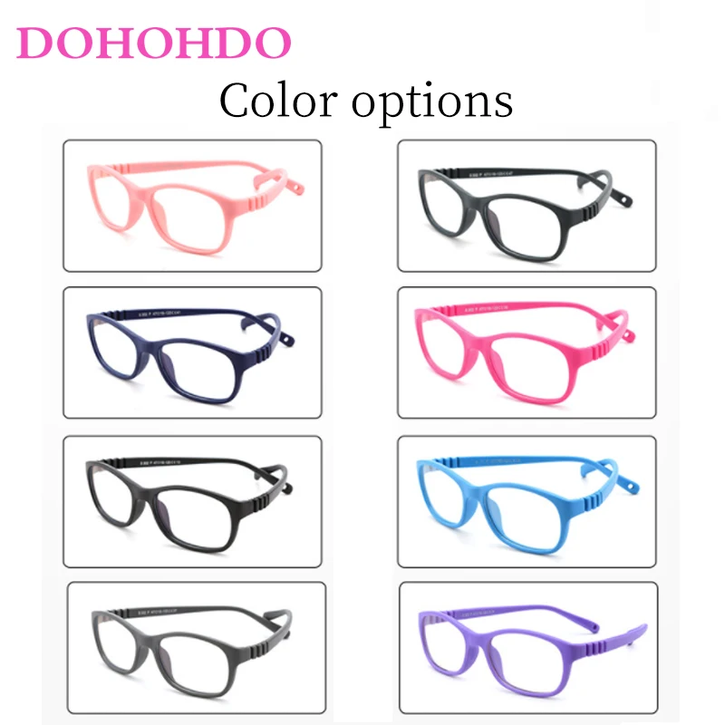 DOHOHDO Kids Glasses Frame Children Blue Light Blocking Glasses Optic Prescription Eyeglasses Custom Myopic Hyperopia Glasses
