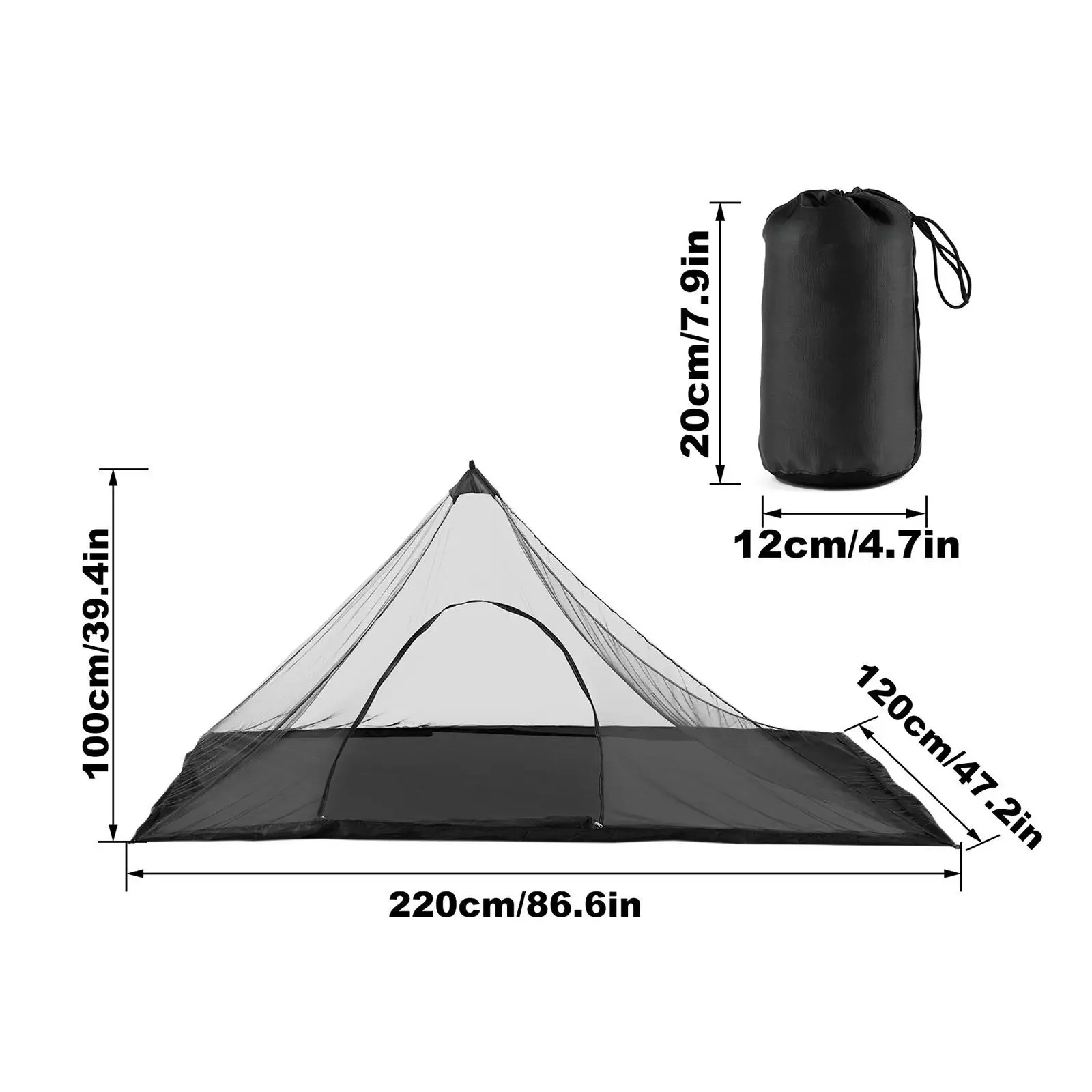 Bivy Tent Oxford Cloth Triangle Shade Easy Setup, Compact Sleeping Net Tent Personal Tent for Fishing Trekking Sport Outdoor #6