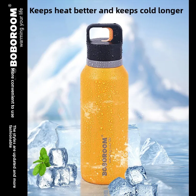 2026 316Stainless Steel Vacuum Insulated Water Cup One‑Hand One‑Click Open Outdoor Car Thermos Cold‑Keep Travel Tumbler