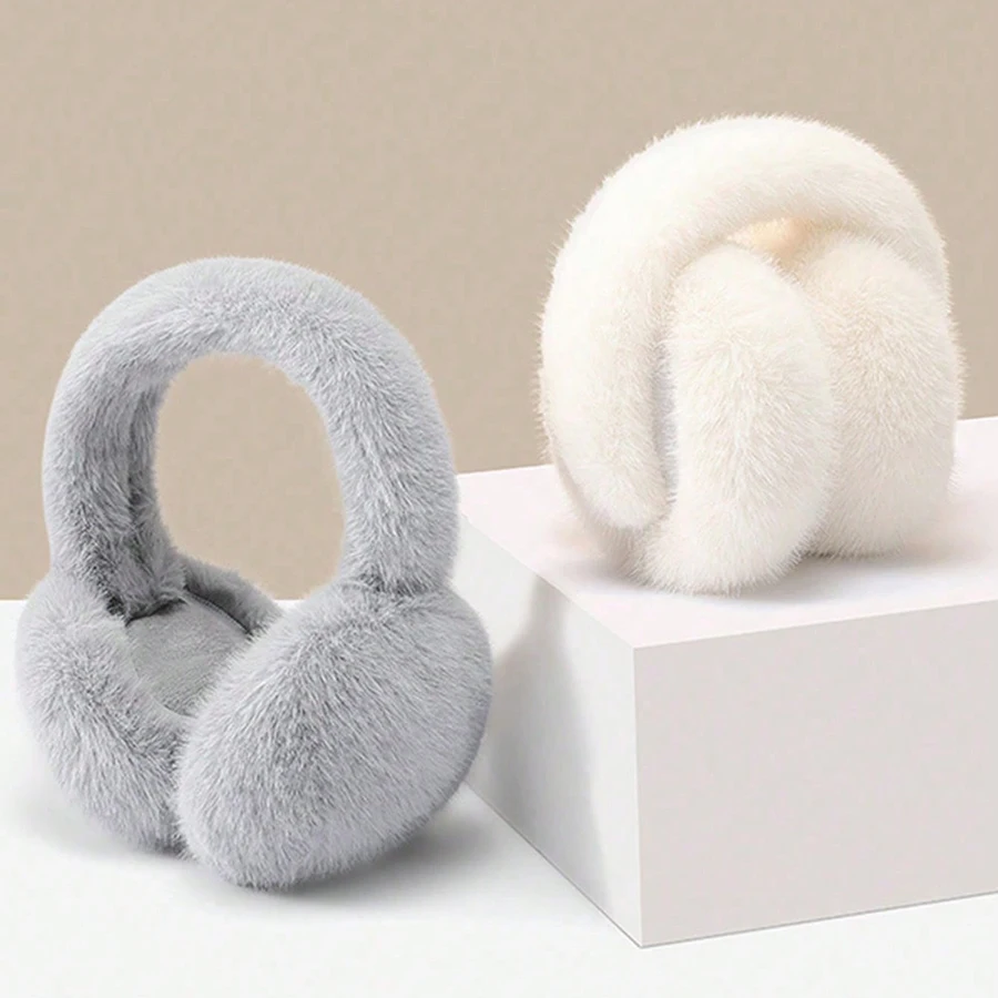 1Pc Bambini Inverno Paraorecchie Caldo Paraorecchie Ragazze Ragazzo Carino Peloso Scaldaorecchie Pieghevole Copriorecchie per la Tempo Freddo