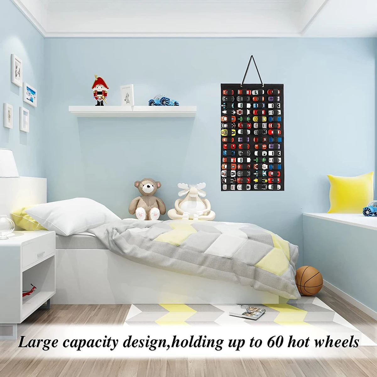 Hanging Organizer For Hot Wheels Wall Mount Model Car Toys Display Case Storage Box Bags Hold Up Toy Cars Kids Gift