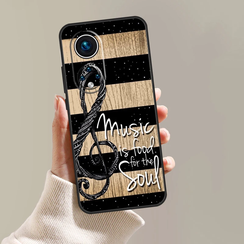 Music Note Musical Treble Clef Case For Honor Magic 5 Pro 10 50 70 90 Lite X7 X8 X9 X6a X7a X8a X9a Magic 4 Lite Coque