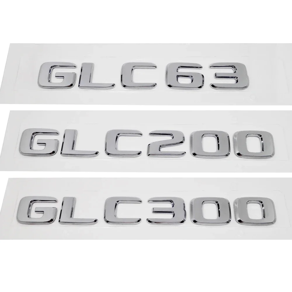 ABS Plastic GLC63 GLC200 GLC300 Trunk Rear Logo Badge Emblem Sticker For Mercedes Benz G Class 253 car accessories