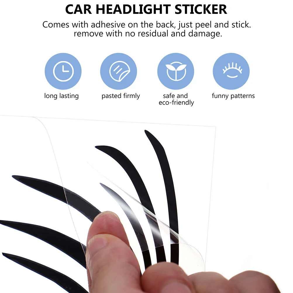 Sticker Lashes for Car Decoration Decal Decorate Headlight Stickers The Pet Eyelashes Cars