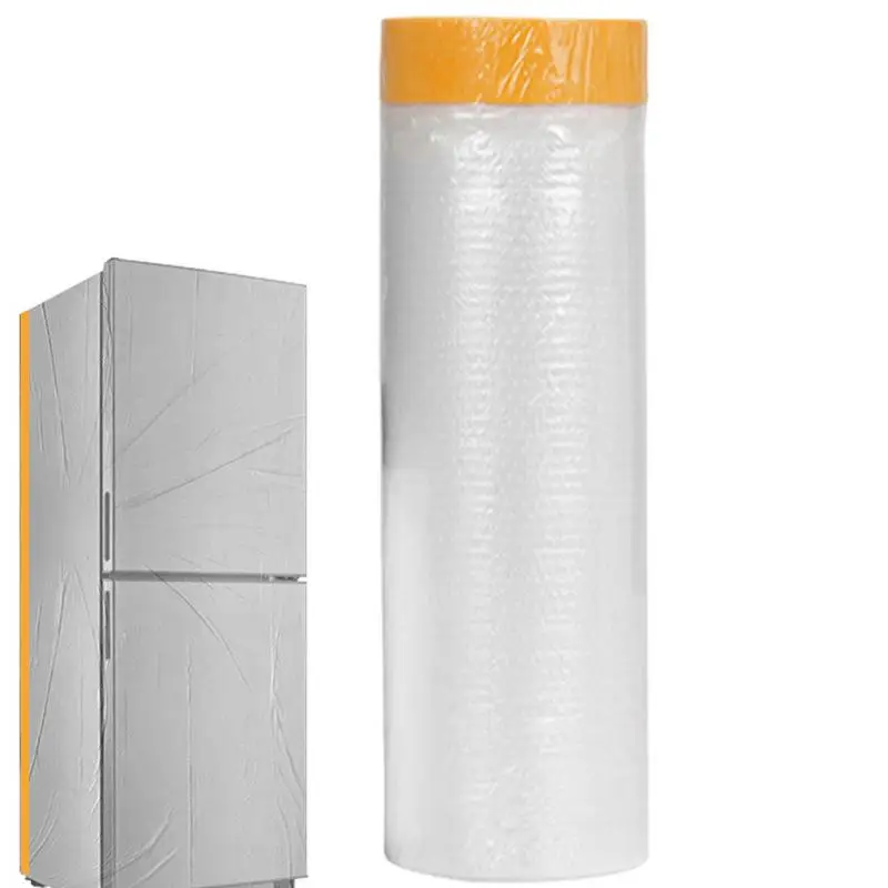 

Pre Taped Masking Film Pre-Taped Waterproof Wall Furniture Painting Protection Automotive Covering Appliance Protection