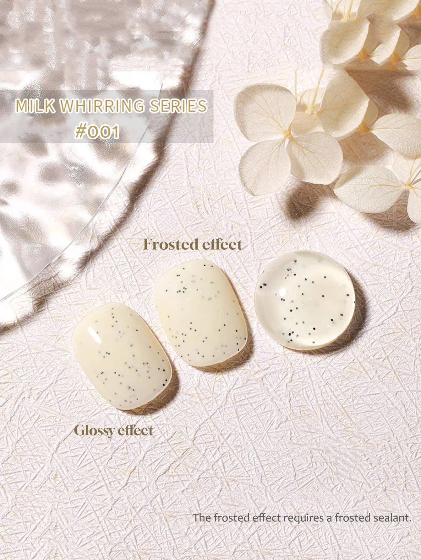 MN1-16PCS 12ML Summer All-match Milk Dopamine Colorful Rock Slice Gel Nail Polish Whitening Cream Sequins Nail Polish Suitable