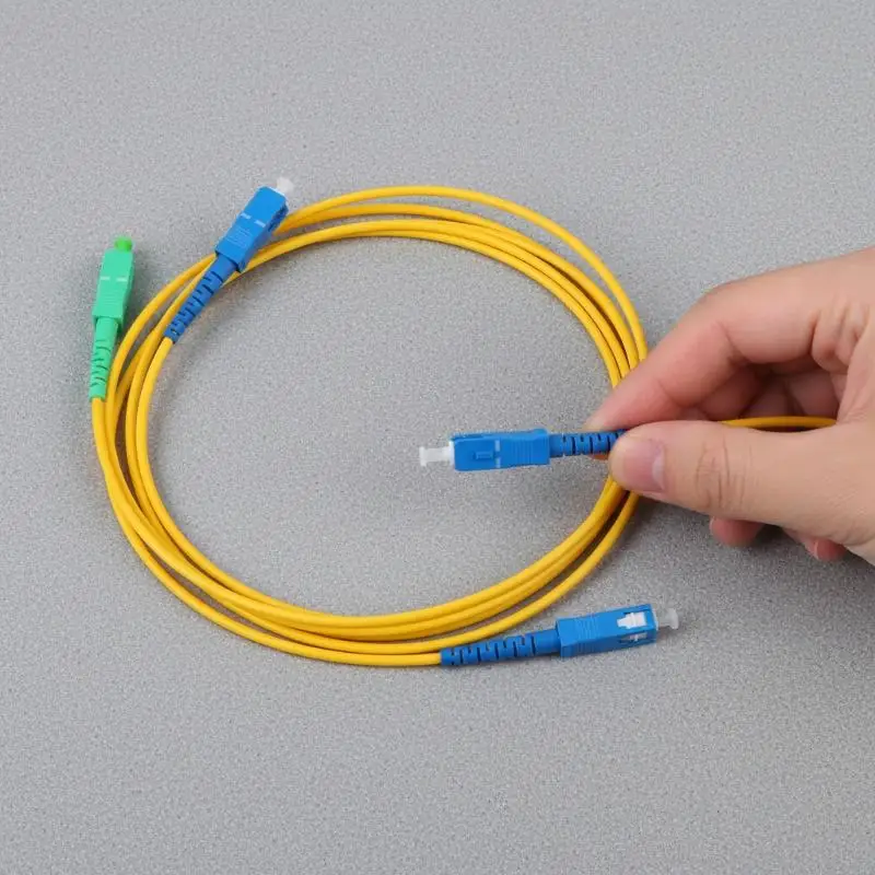 FTTH Single Mode Simplex Optical Fiber Patch Cord - usage example