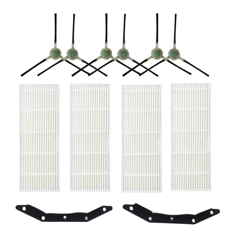 قطع غيار للروبوت الأيسر ، ملحقات مكنسة كهربائية ، فلاتر ، شريط مطاطي ، فرش جانبية ، M210 ، M210S ، M210B ، M213