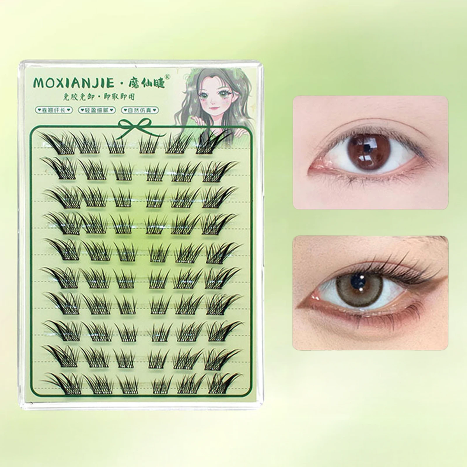 10 Rows Glue-free Chinese Foxe - огляд і ціна Eyelash Extension In Chinese