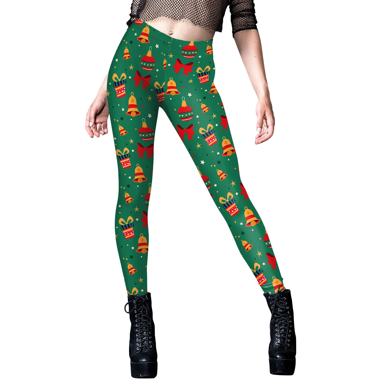 Nadanbao-Leggings College wapiti pour femmes, collants élastiques pour filles, taille moyenne, pantalons de fête de vacances drôles de Noël