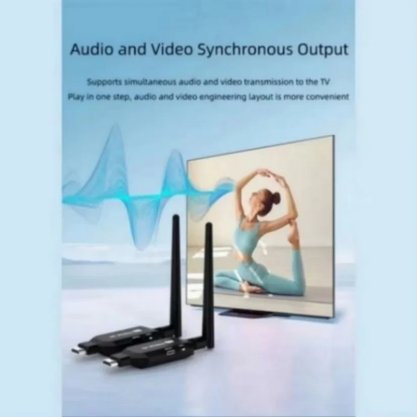 TOGYN – transmetteur vidéo sans fil, Compatible HDMI, 1080P, 50M, 60HZ, récepteur, adaptateur d'affichage pour boîtier TV, ordinateur portable pour surveiller