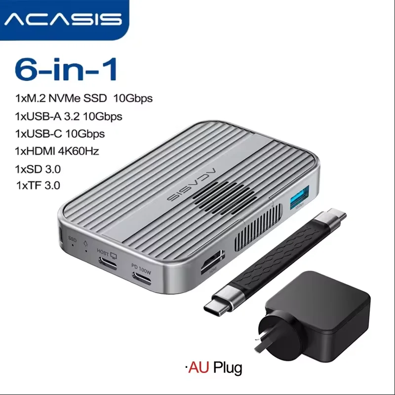 Acasis M.2 NVMe SSD エンクロージャー 10Gbps USB-C