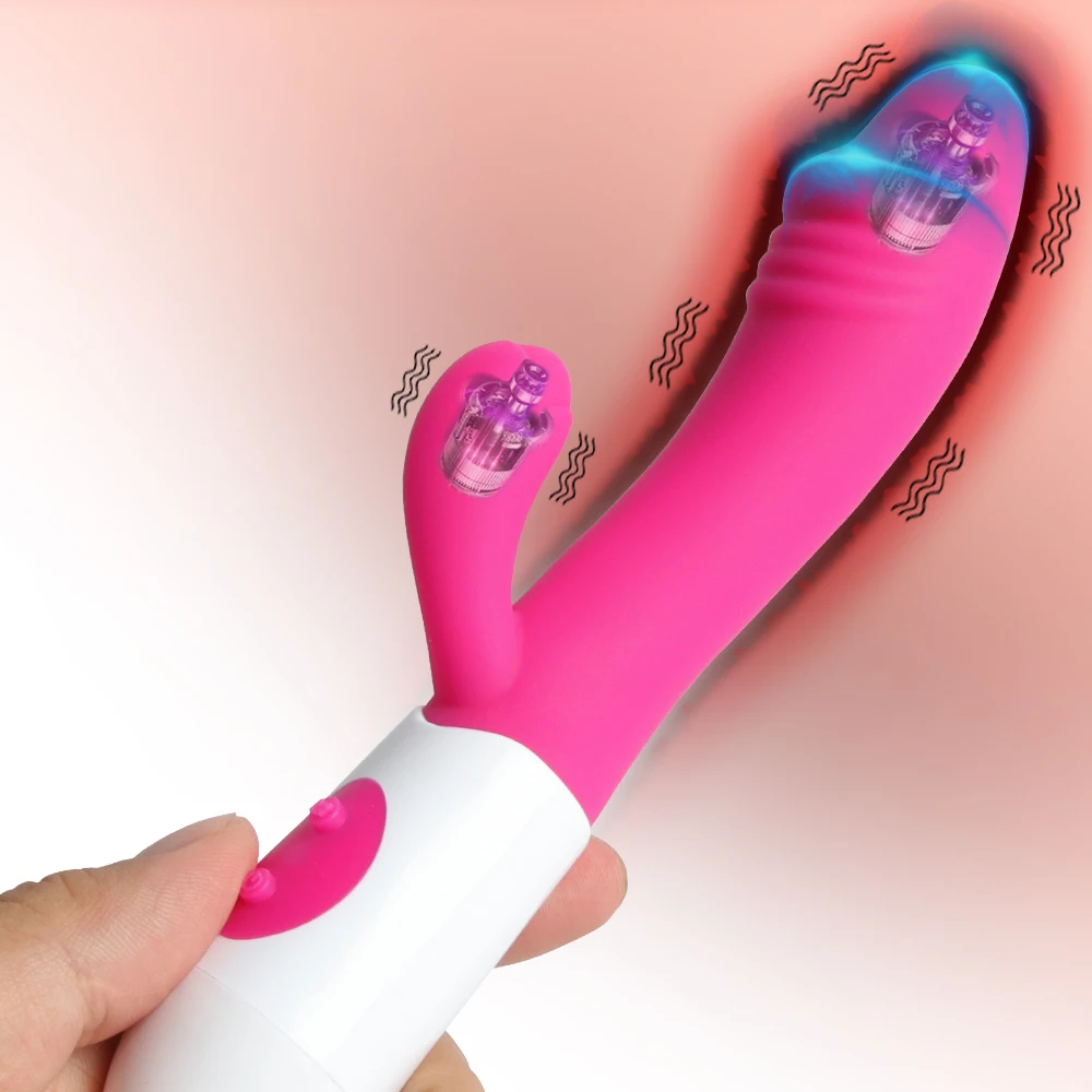 Rabbit Vibrator Dildo Powerful Dual Vibration G Spot Clitoris Stimulation Masturbators Vaginal Massager Adult For Women Sex Toys