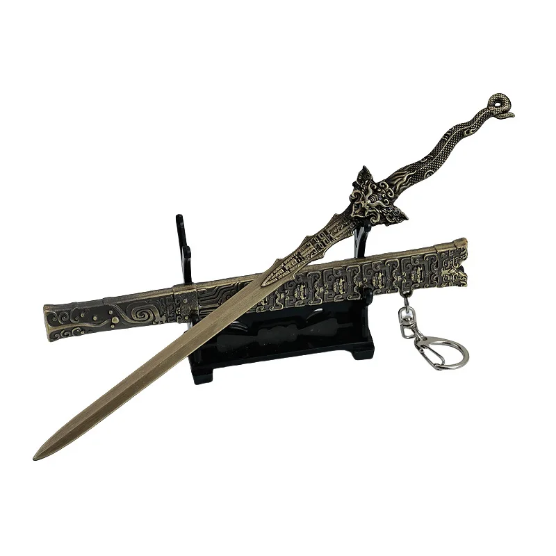 Magic ของขวัญดาบสีเขียว 22 ซม./8.66in การลงทุนของ Gods อาวุธ Props คอสเพลย์กับ Sheath อะนิเมะอุปกรณ์ต่อพ่วงของเล่นเด็ก