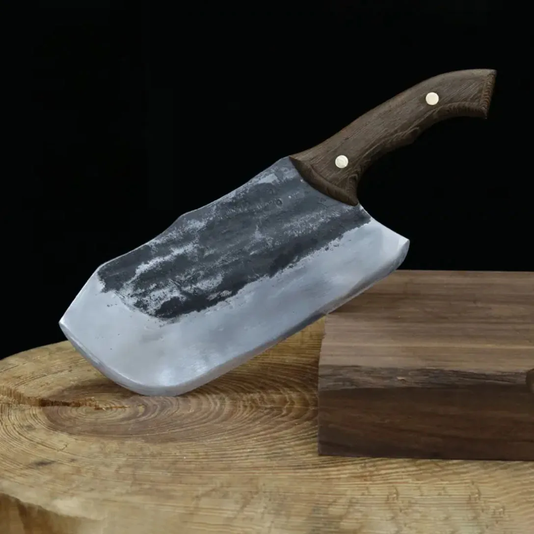 

8 Inch Slicing Knife High Manganese Steel Blade Wenge Handle Chinese Chef Cleaver Meat Cutting Vegetables Longquan Kitchen Knife