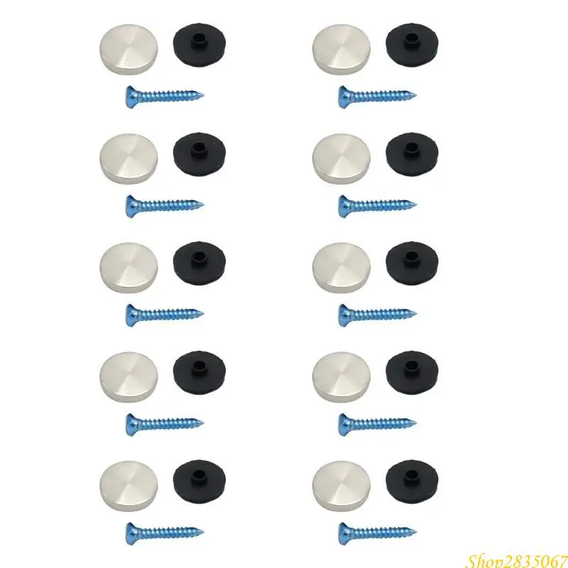 Screw Covers Decorative Caps Mirror Screws Fasteners Sign Advertising Hardware 831F
