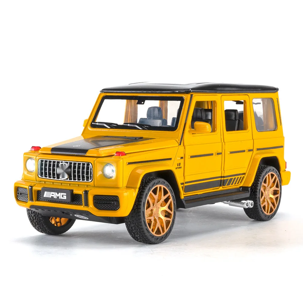 

1:32 Benz G63 SUV, модель автомобиля из сплава, игрушечный автомобиль, литье под давлением, металлическое литье, звуковой и световой автомобиль, игрушки для детей, автомобиль