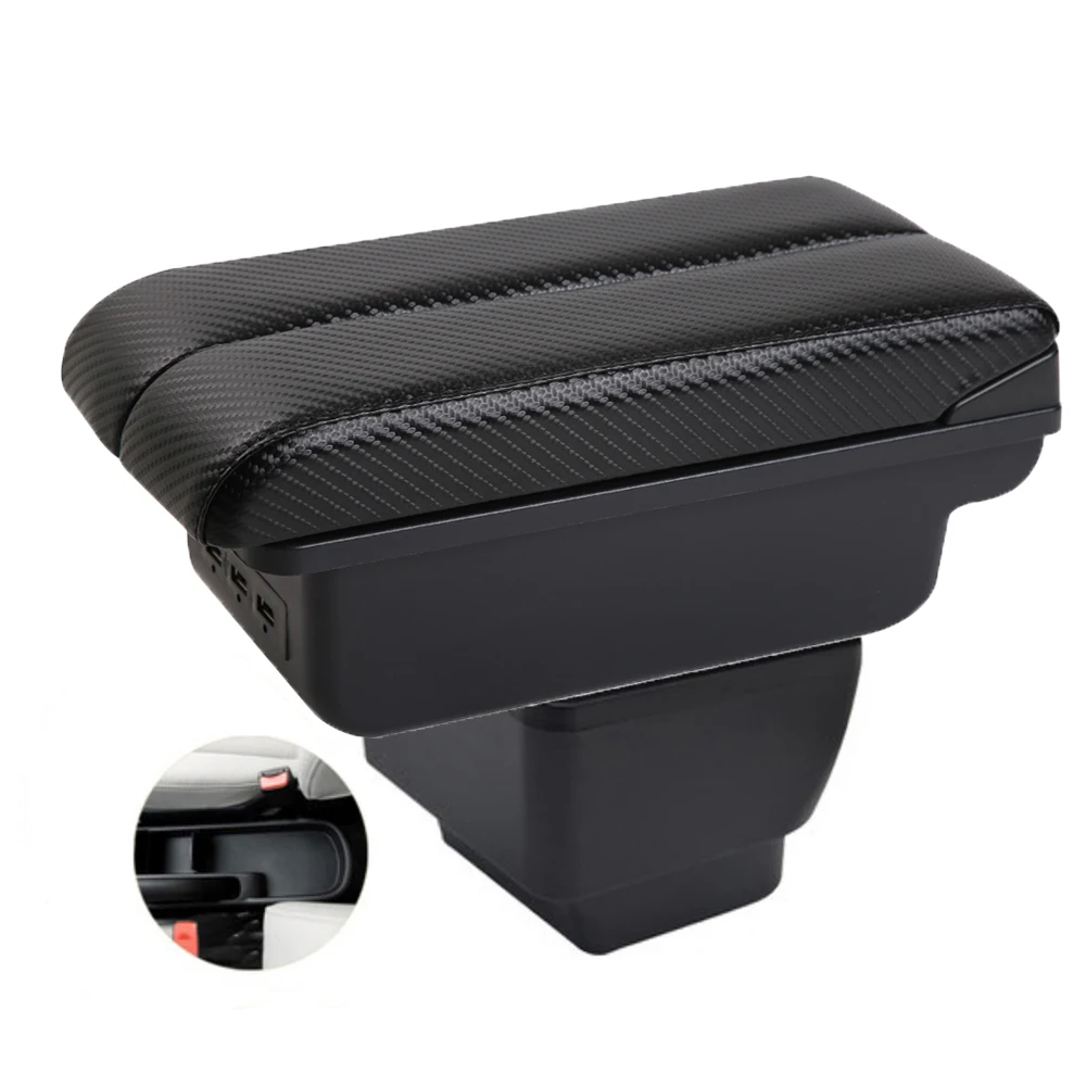 

For Car Mazda 2 Armrest box central armrest storage box elbow support for drivers and passengers