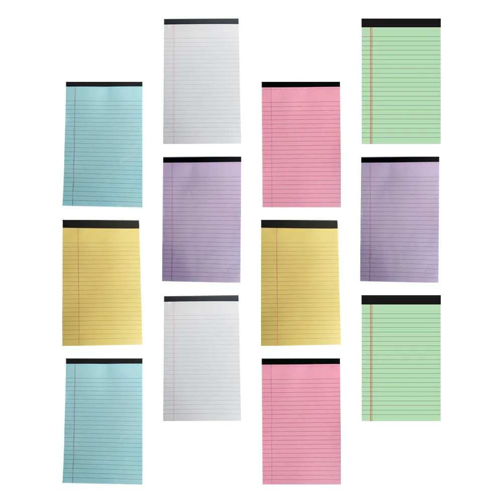 

12 Pack Memo Pad Sketch Pads List Notepad Cute Notebook Stationery Pocket Notepads Lined Paper