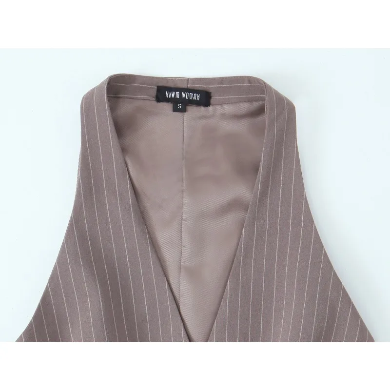   TRAFZR Hosen Set Frau Zwei Stücke Casual Elegante Grundlagen Schärpen Ärmellose Sets frauen Sommer Anzüge Set Y2k Outfit Sets