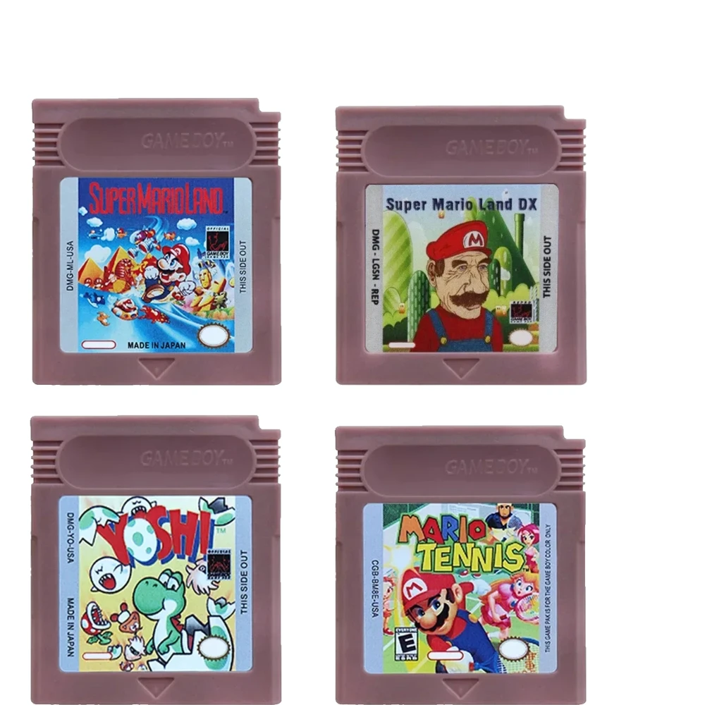 Cartucho de videojuegos GBC de 16 bits, consola de 16 bits, tarjeta de juego Wario Land Donkey Kong Wario Land 2 Yoshi para GBC Mario