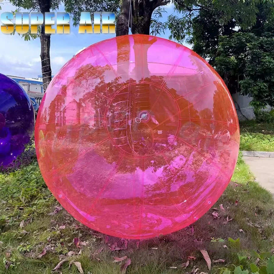 

Large Clear Pink Inflatable Ball | Reusable PVC Air Ball for Outdoor Decoration & Photo Props