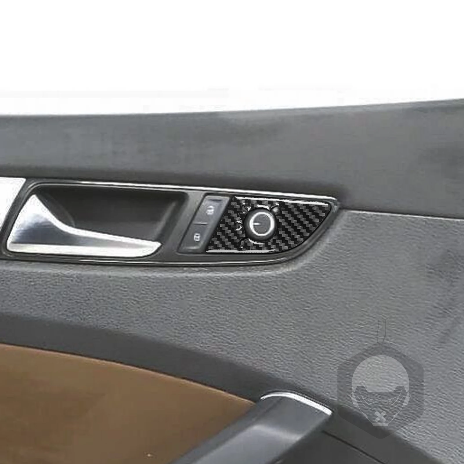 Carbon Fiber Car Accessories Power Mirror Switch Interior Cover Modified Trim Sticker For Volkswagen Passat NMS B7 2012-2019