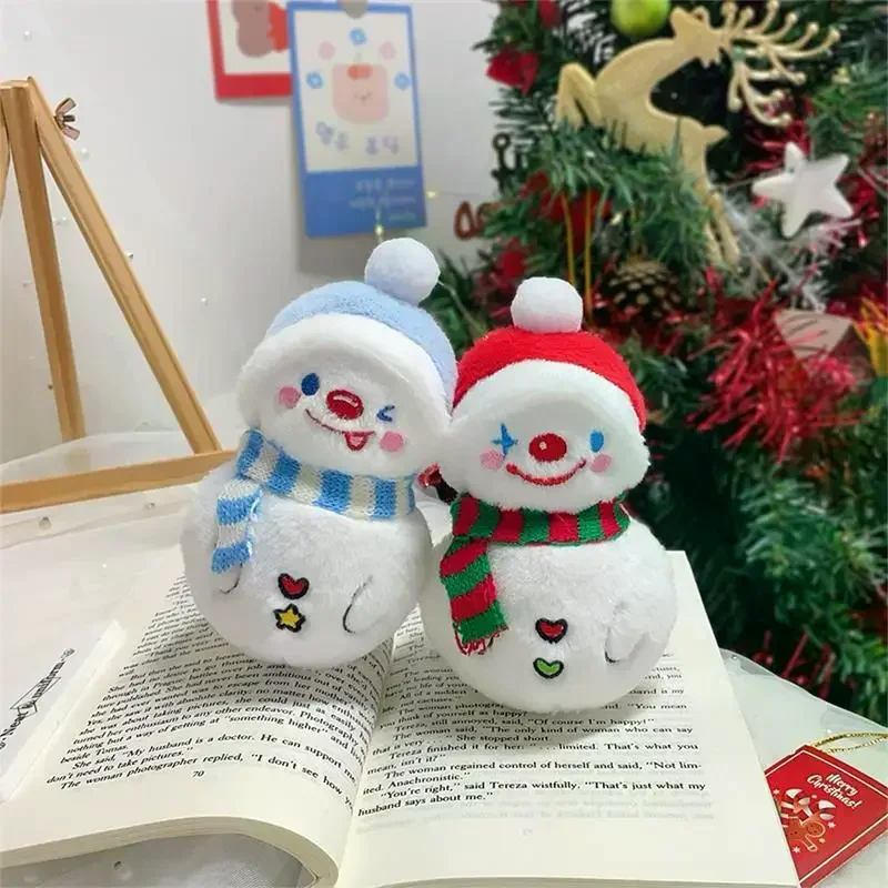 Simpatica sciarpa invernale pupazzo di neve bambola di peluche portachiavi ciondolo borsa zaino appeso ciondoli decorazione natalizia regalo di compleanno