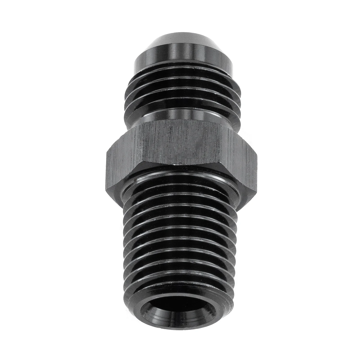 

1PCS 6AN Male Flare to 1/4" NPT Straight Pipe Fitting Adapter Aluminum Anodized