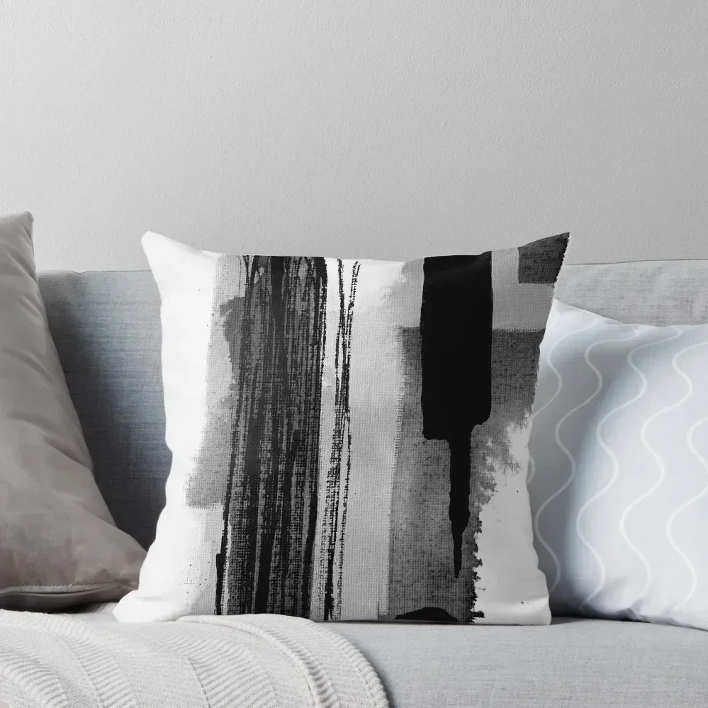 

Black white abstract Throw Pillow Cushions Cover home decor items pillow