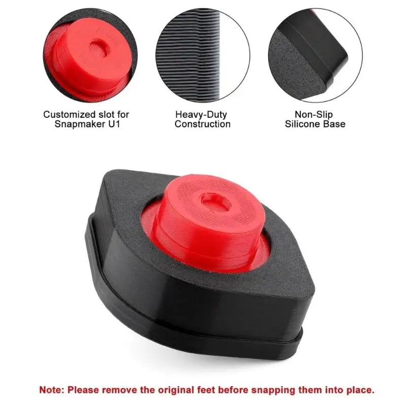 4Pcs Antislip Kissen Füße Matte Schock Absorbieren Lärm Reduktion Verbesserte Fuß Pad für U1 3D Drucker Zubehör D2RD – Detail 8