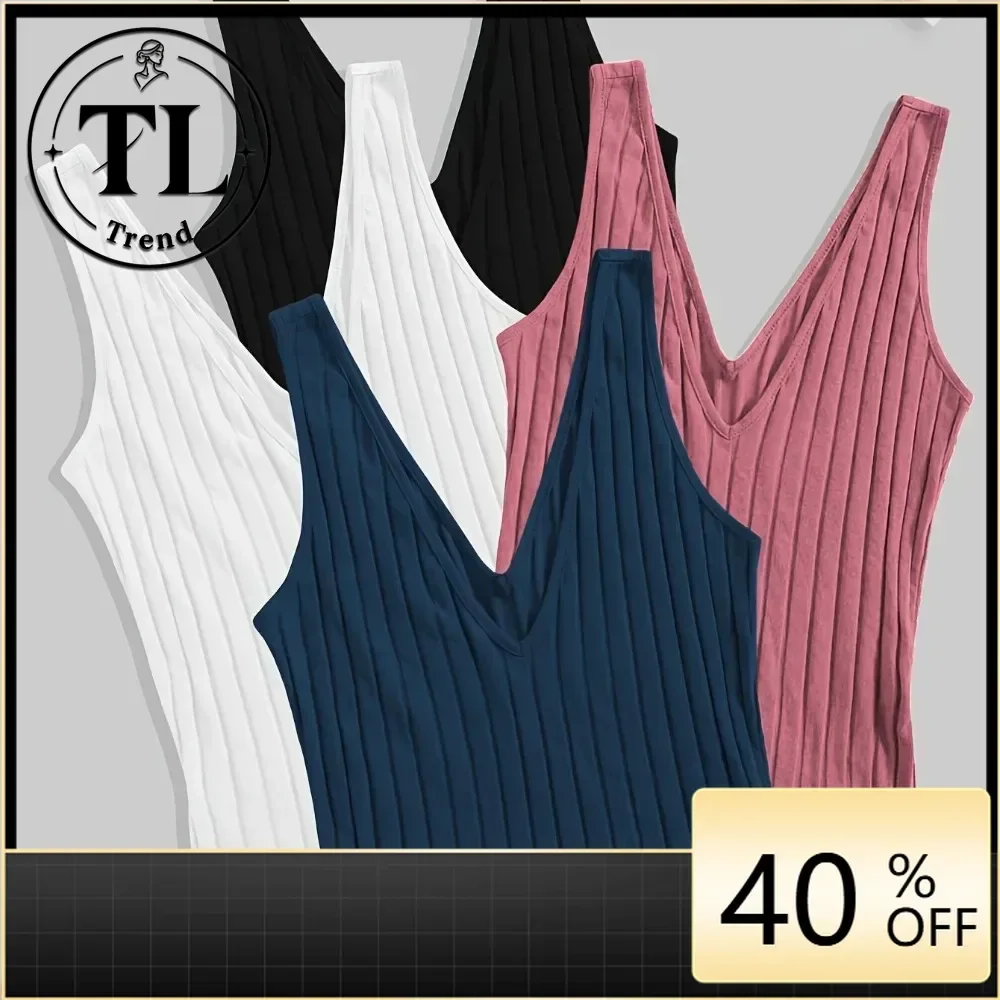 Women Spaghetti Strap Camisole Sleeveless Slim Fit Basic Tank Top Versatile Layering Piece Soft Breathable Flattering Daily